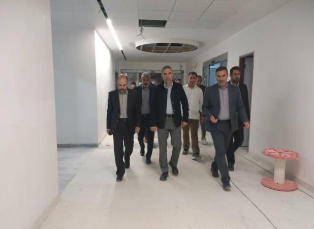بازدید معاون عمرانی استانداری کرمانشاه از فاز دوم بیمارستان سرپل‌ذهاب