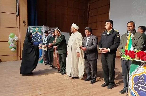 مراسم تجلیل از ۶۰ بسیجی برتر در جشنواره مالک‌اشتر بردسکن برگزار شد