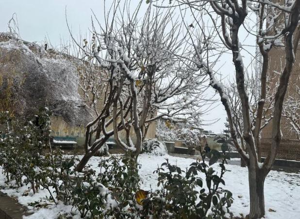 یک روز برفی در شهرستان چناران