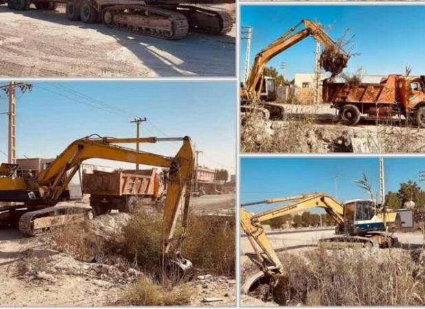 عملیات لایروبی کانال‌های آب‌های سطحی در بوشهر آغاز  شد