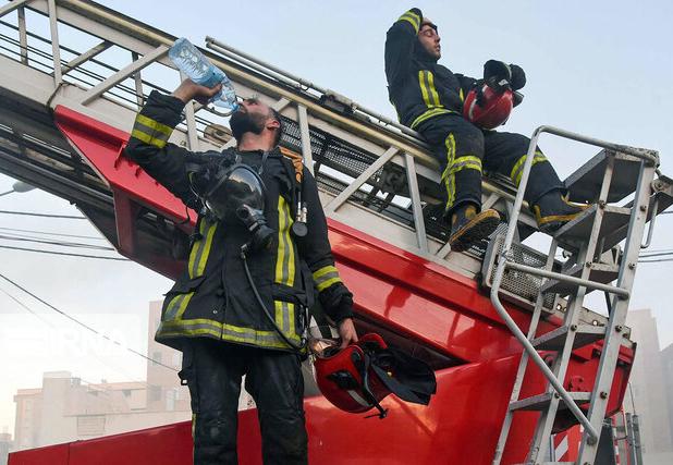 مهار آتش‌سوزی در نخیلات قطب‌آباد فین / ۸۰۰ نخل در آتش سوخت