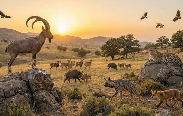 لحظه‌ای ناب از طبیعت بکر پارک ملی بمو شیراز