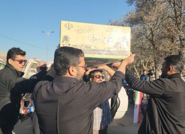 پیکر ۸ شهید گمنام به سمت مسیر استقبال در بجنورد حمل شد