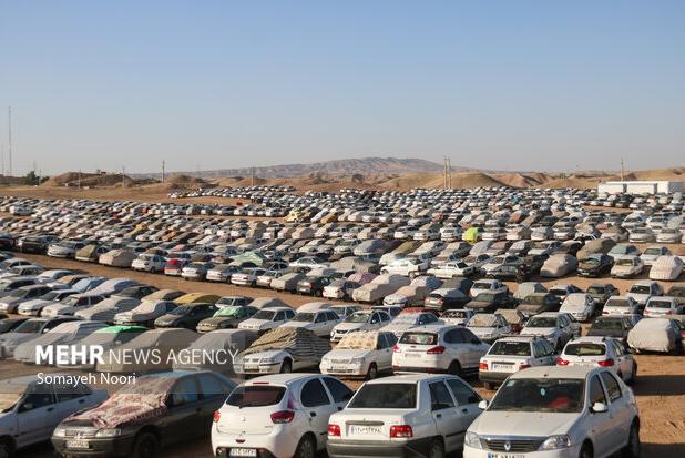 پارکینگ ۱۱۰ هکتاری شلمچه برای زائران اربعین افتتاح شد