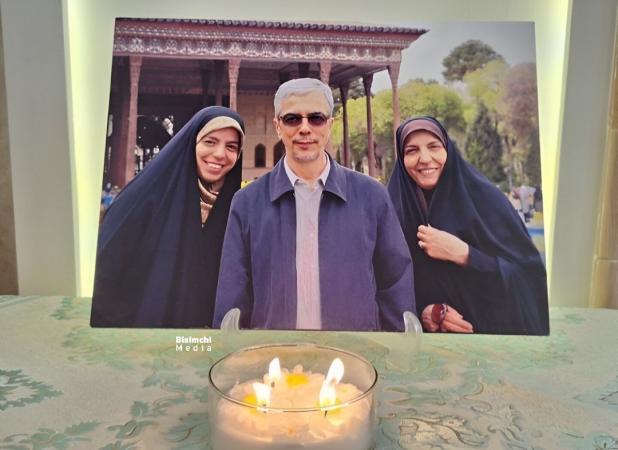 قاب دیده نشده از همسر و فرزند سردار باقری