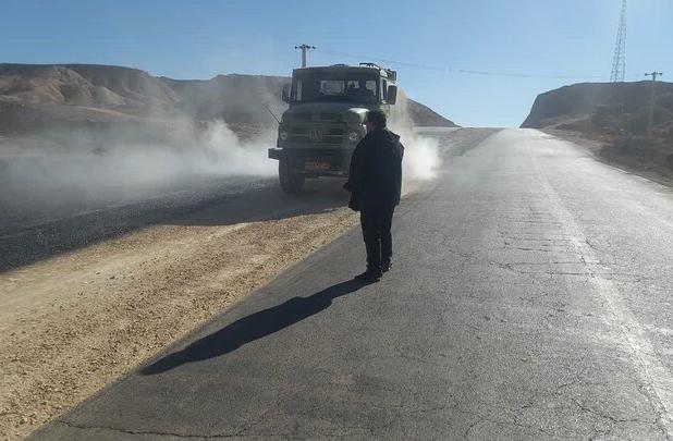 آغاز عملیات روکش آسفالت محور میامی-جاجرم؛ تامین ایمنی در دستور کار است
