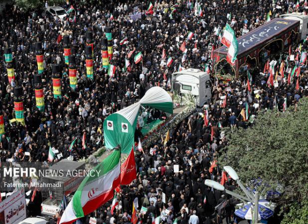 ملت زنده، نظام زنده؛ ایران، بیدارتر از همیشه در بدرقه شهیدان اقتدار