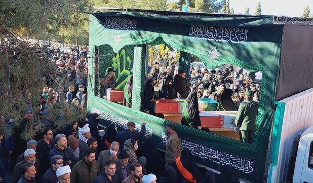 تشییع پیکر شش شهید گمنام در بیرجند همزمان با سالروز شهادت حضرت زهرا(س)