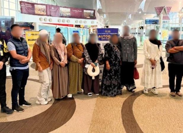 دستگیری ۹ تبعه اندونزی نفر پیش از پرواز غیرمجاز به عربستان