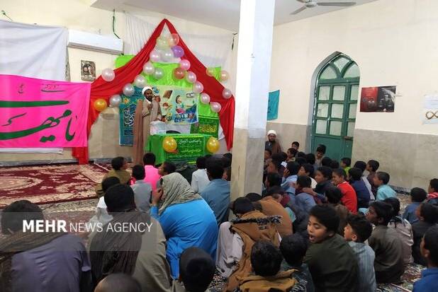 برگزاری جشن نیمه شعبان در حسین‌آباد شهرستان دلگان
