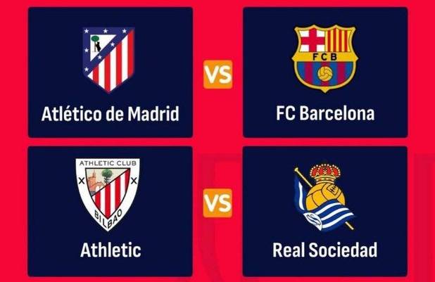 بارسلونا - اتلتیکومادرید در نیمه‌نهایی جام حذفی اسپانیا