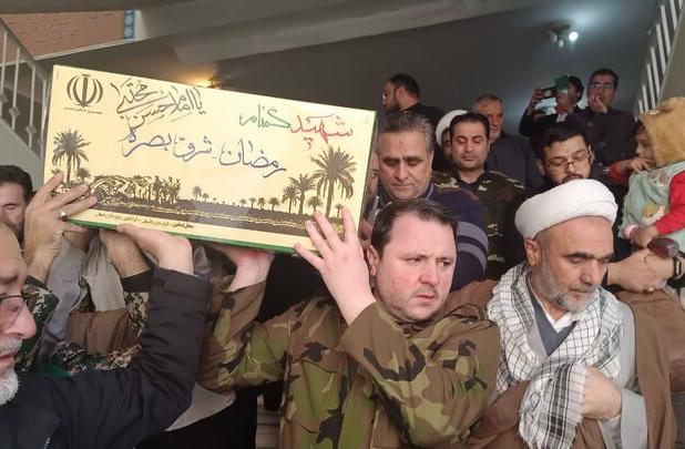 تشییع شهید گمنام در اداره کل تبلیغات اسلامی خراسان رضوی