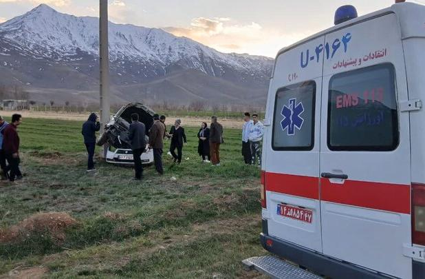 مصدومیت ۷ نفر در سانحه رانندگی در آذربایجان غربی