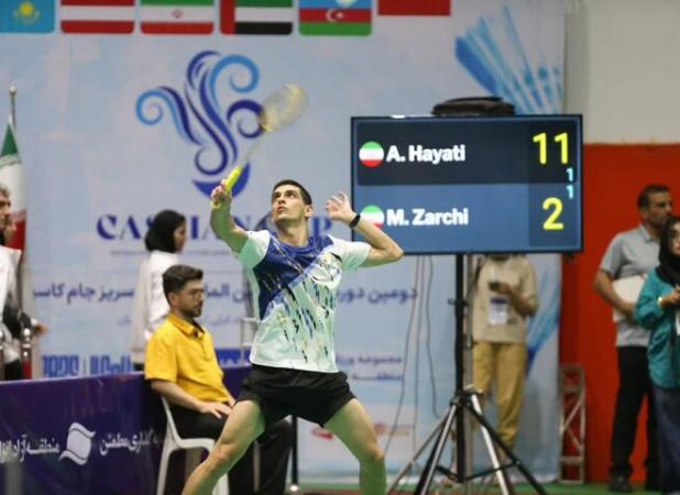 راهیابی ۲ بدمینتون باز  از تیم ملی ایران به فینال رقابت‌های جام کاسپین