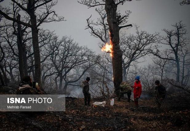 مهار آتش‌سوزی ۵ هکتاری در آستارا / آماده باش ۶۲۵ نیروی حفاظتی منابع طبیعی گیلان