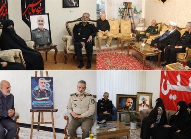 دیدار سرلشکر موسوی با خانواده فرماندهان شهید جنگ تحمیلی ۱۲ روزه