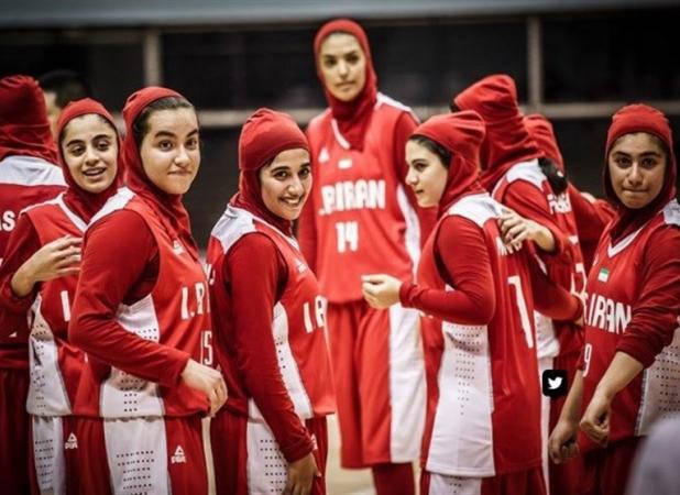 قهرمانی دختران بسکتبال ایران در غرب آسیا