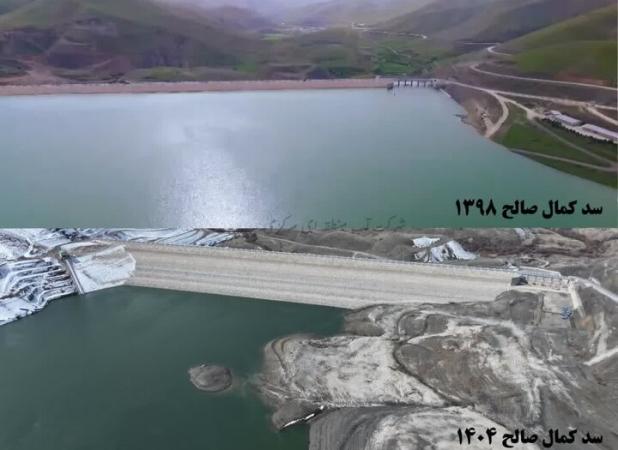 کاهش ۸۰ درصدی ورودی آب سد الغدیر ساوه و سدکمال صالح