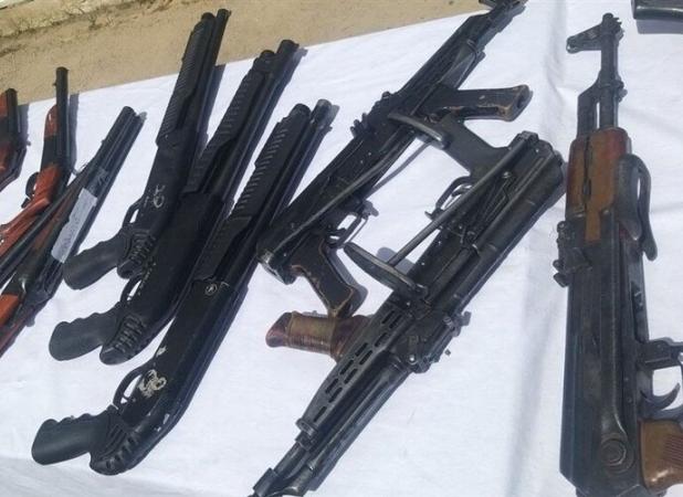 کشف سلاح و مهمات جنگی توسط مرزبانان دشت آزادگان و هویزه