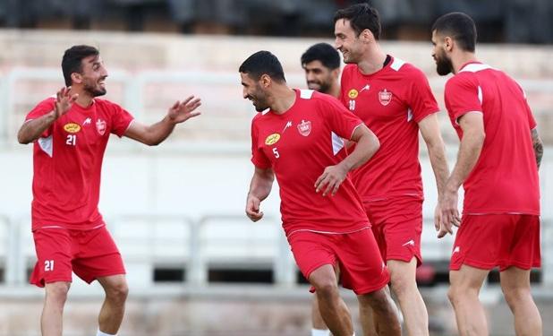 تمرین سبک پرسپولیس در اولین حضور نبیل باهویی