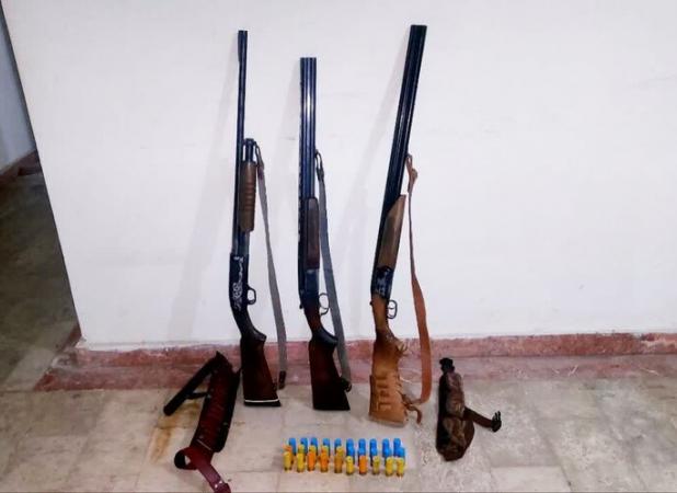 میرزانژاد:شکارچیان متخلف به همراه ۸ قبضه اسلحه شکاری دستگیر شدند