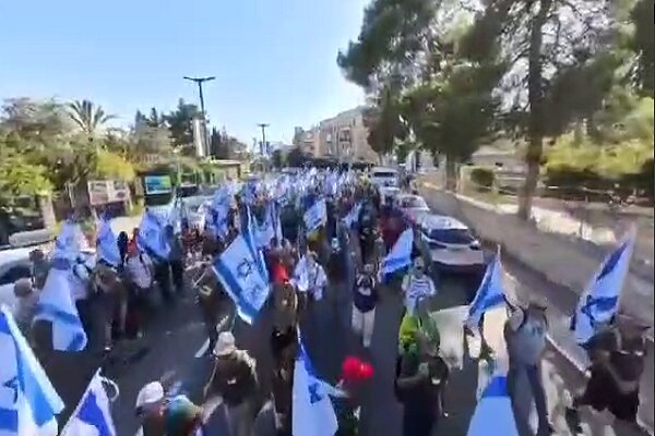 تظاهرات معترضان صهیونیست ضد «کابینه ویرانگر» نتانیاهو+ فیلم