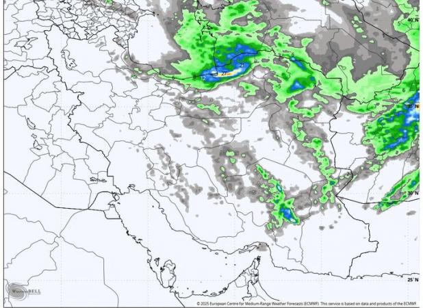 هواشناسی ایران ۵ فروردین؛ هشدار بارش‌های رگباری و کاهش دما در ۸ استان
