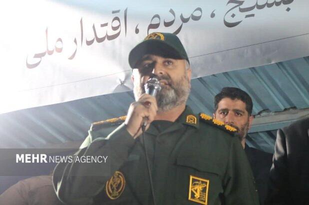 سرهنگ امینی: بسیج جان‌پناه مردم و محور امنیت پایدار رشت است