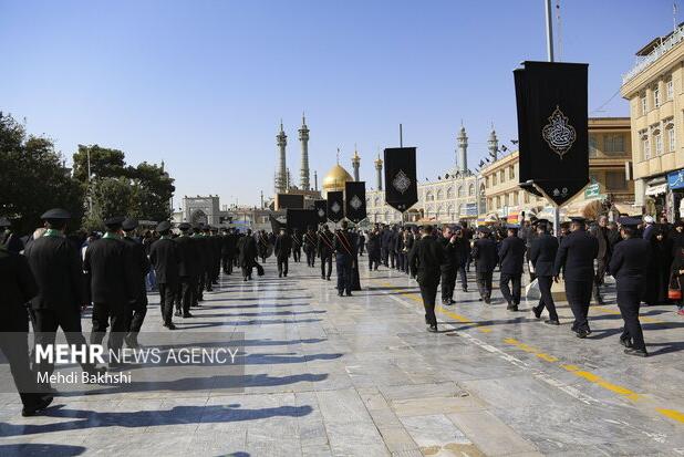 قم در سوگ یادگار کربلا باقر العلوم(ع) سیاه‌پوش شد