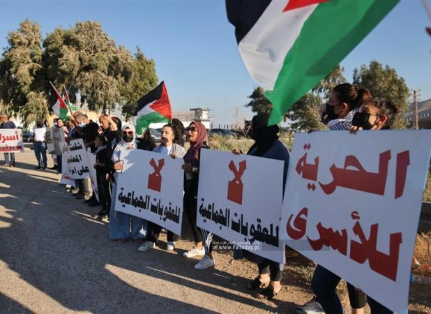 تظاهرات فلسطینیان ۱۹۴۸ در مقابل زندان جلبوع + تصاویر