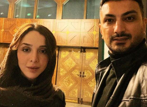 سلفی متفاوت یاسمنِ لحظه گرگ‌ومیش در کنار همسرش