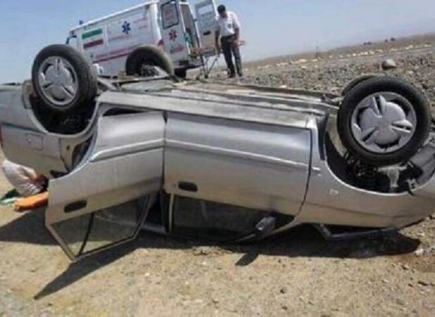 یک فوتی و پنج مصدوم بر اثر واژگونی خودروی پراید