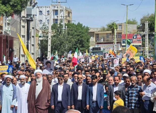 راهپیمایی «جمعه خشم» در میناب برگزار شد