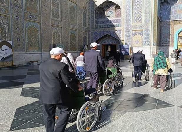 ۴۰ زائر معلول ارسنجان فارس به مشهدالرضا(ع) اعزام شدند