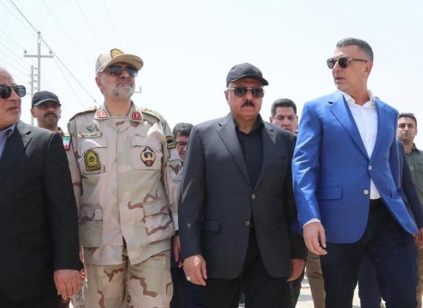 حضور وزیر کشور عراق در مناطق مرزی با ایران