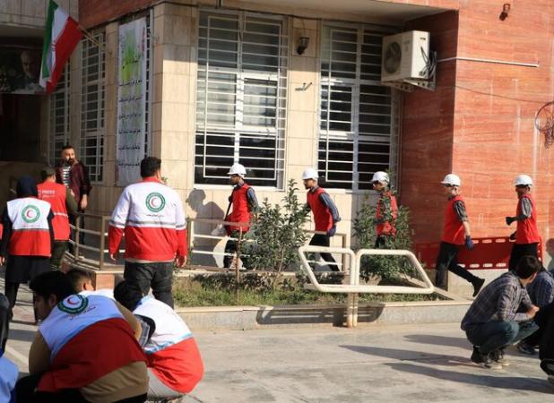 مانور ایمنی و زلزله در مدرسه امام علی کلاله