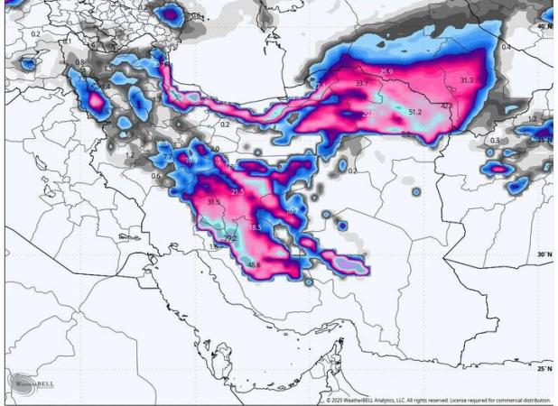 ورود سامانه‌های پیاپی؛صدور ۲ هشدار نارنجی و یک هشدار قرمز برای ۴ استان