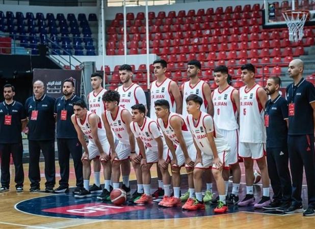 استارت تیم بسکتبال زیر ۱۶ سال ایران در مسابقات غرب آسیا با شکست