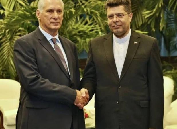 تسلیم استوارنامه سفیر جدید ایران در کوبا به رئیس جمهور این کشور