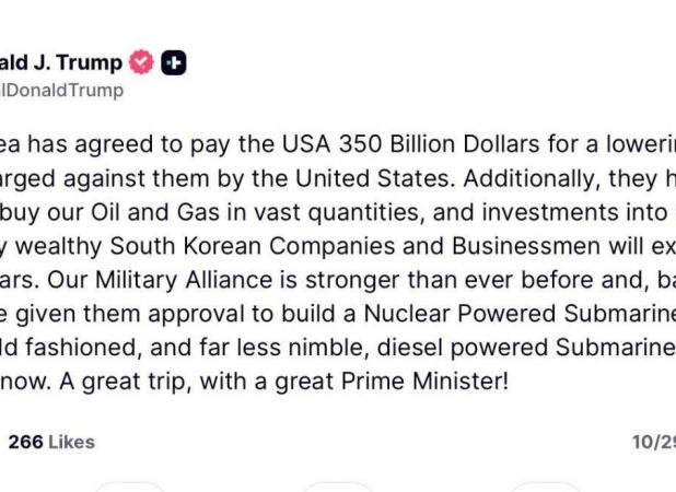 توافق میلیاردی ترامپ با کره جنوبی؛ زیردریایی هسته‌ای در ازای پول