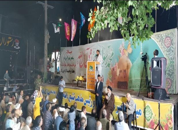 مولودی خوانی در جشن امت احمد یاسوج