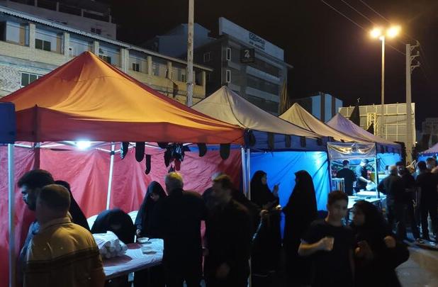 برپایی موکب به مناسبت شهادت امام هشتم شیعیان در بندر انزلی