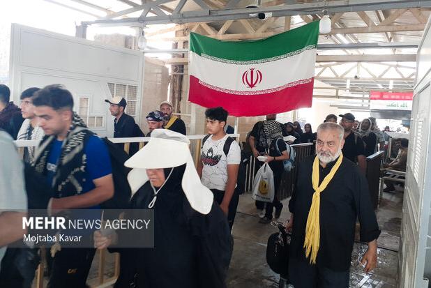 وضعیت تردد در مرز مهران؛ صبح یکشنبه ۱۲ مرداد