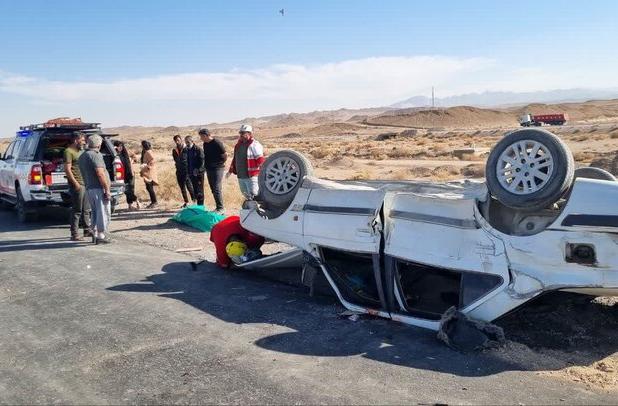 واژگونی خودرو در جاده آرادان - سرخه ۲ مصدوم بر جای گذاشت