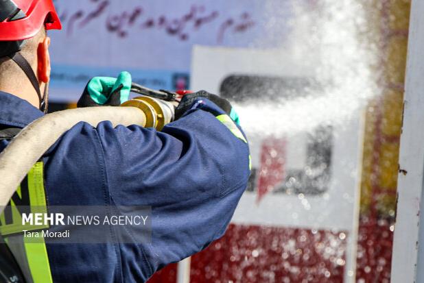 رقابت ۲۰۰ آتش نشان معدنی کشور در گهر پارک سیرجان آغاز شد