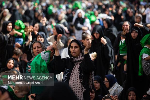 فریاد «یا حسین» کودکان ایران: طنین همبستگی با غزه در مصلی گلستان