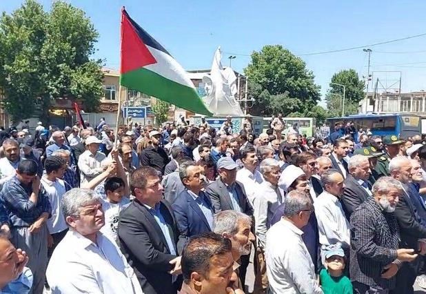 سنندج کانون جمعه خشم؛ موج همبستگی با غزه در کردستان