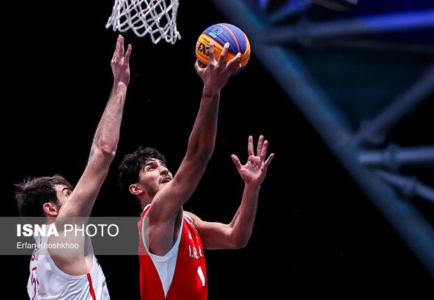 شکست بسکتبال سه نفره مردان ایران مقابل ساحل عاج