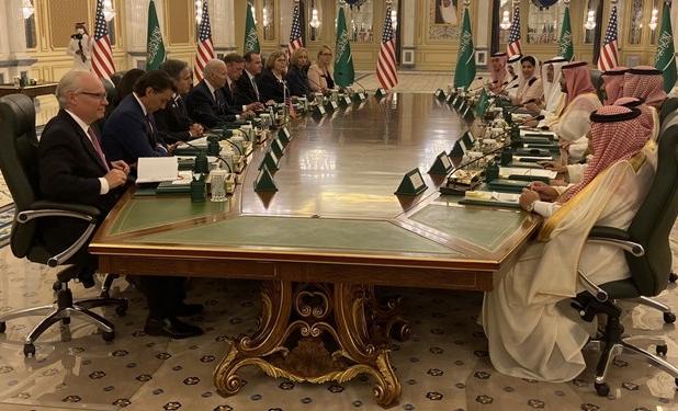 دیدار جو بایدن با محمد بن‌سلمان
