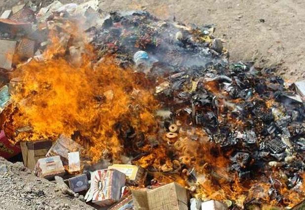 توقیف ۷ تُن مواد غذایی فاسد در میاندوآب